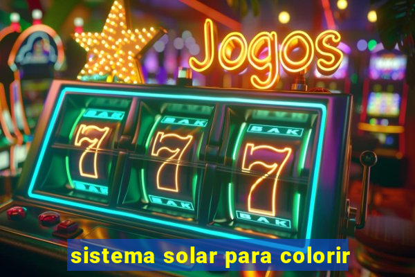 sistema solar para colorir